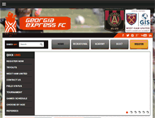 Tablet Screenshot of georgiaexpressfc.com